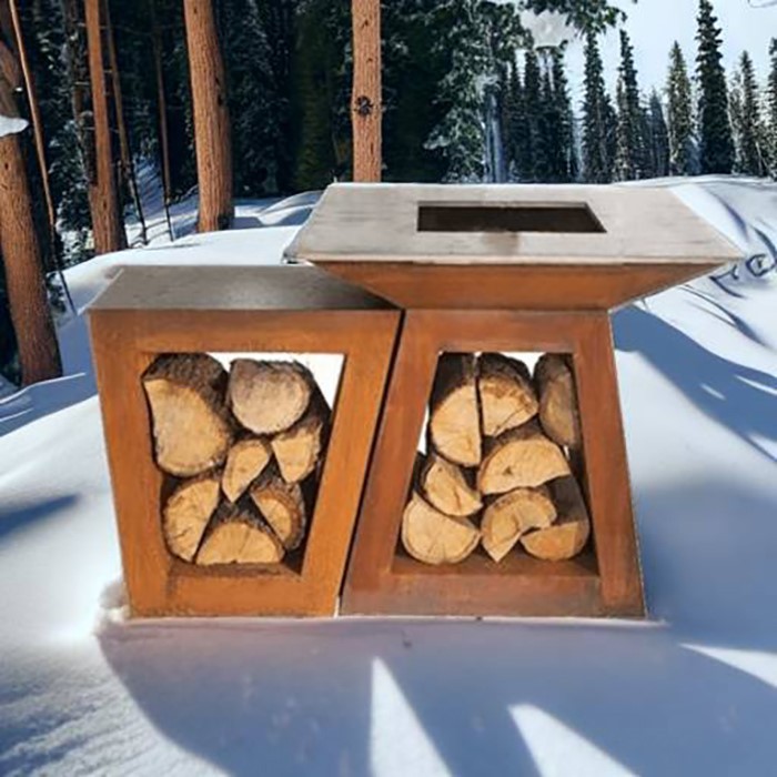 outdoor fireplace charcoal grill corten steel baebecue grill outdoor fireplace charcoal grill corten steel baebecue grill