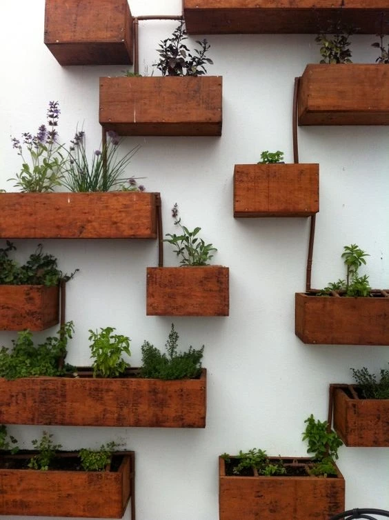 Corten Steel Flowerpot For Outdoor Landscape