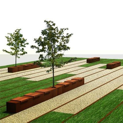 Corten Steel Planter Pot Flowerpot For Outdoor