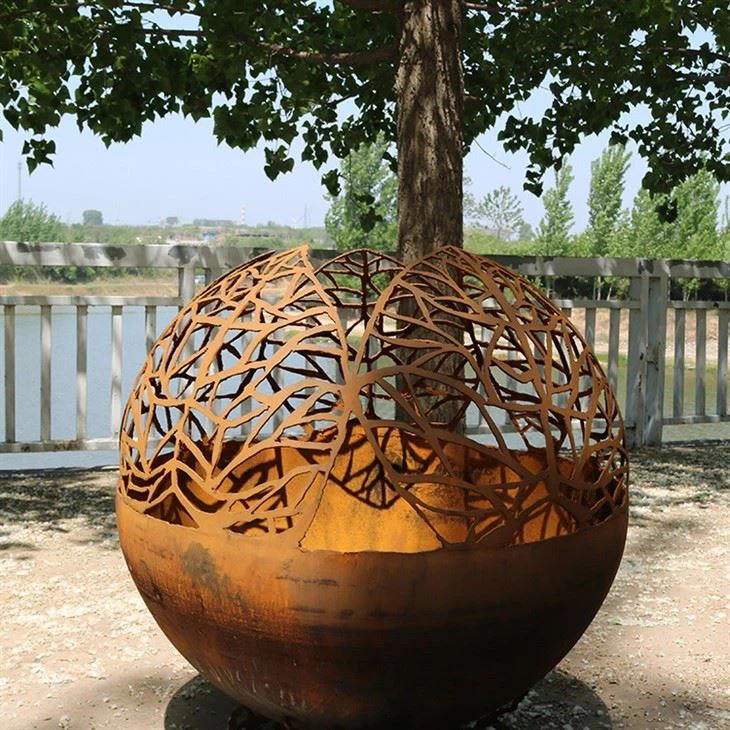 Luxury Villa Landscape Fire Pits