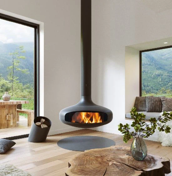 Real Flame Ethanol Burner Hanging Fireplace