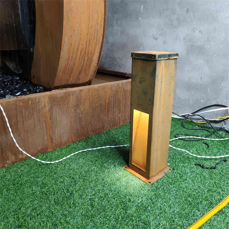 Steel Outdoor Led Lawn Lamps Bollard Light
