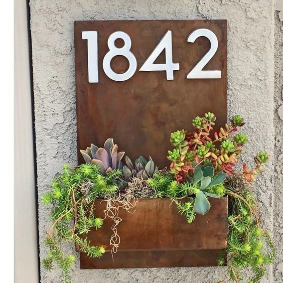 Wholesale Custom Metal Planter Hanging Corten Steel Flower Pot