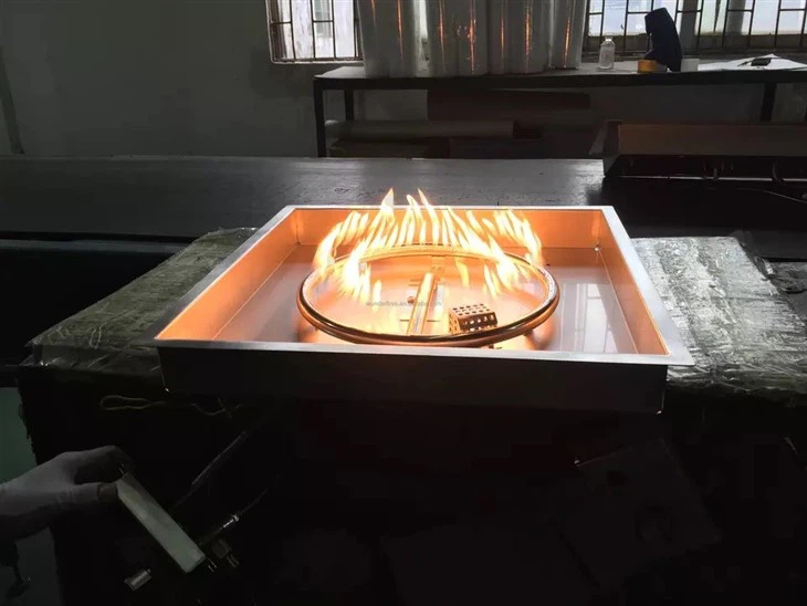 Gas Fire Pan With Fire Glass