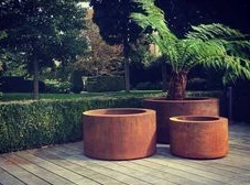 Posuda za vanjske žardinjere Corten Steel Planter Box Flower Posuda