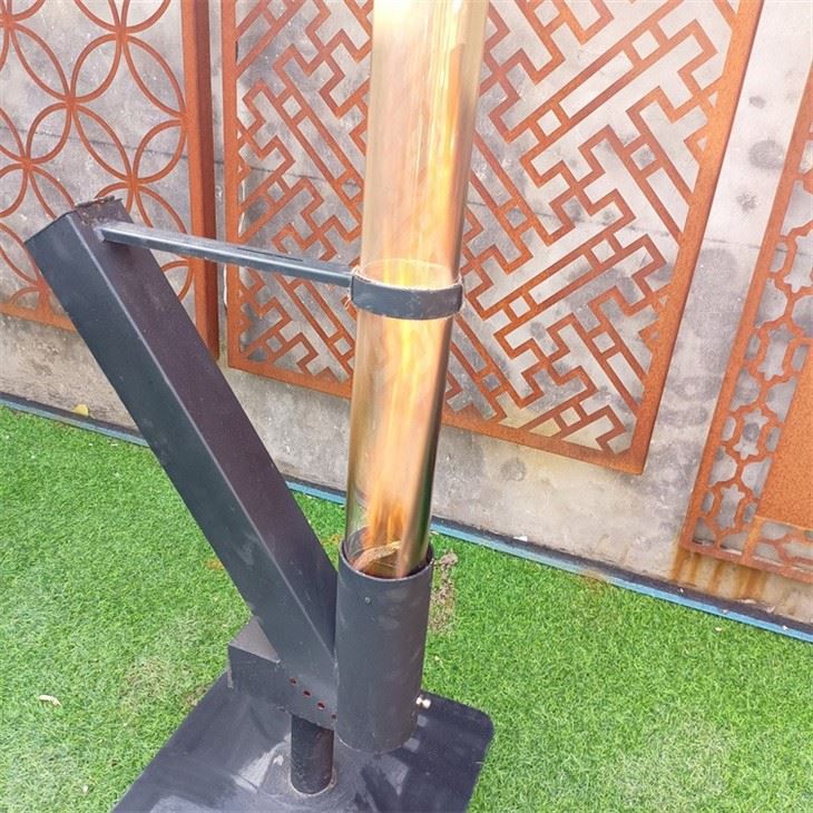 Rocket Stove Burning On Pellets